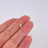 Pendant Cross 0.15 g / 1/2 in Yellow Gold 18K
