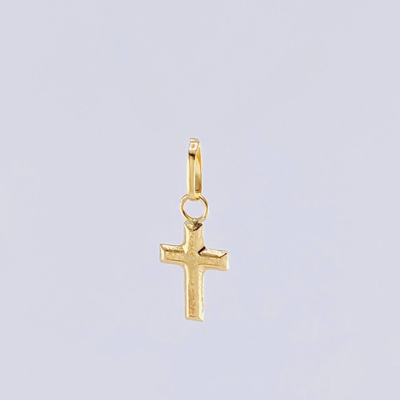 Pendant Cross 0.15 g / 1/2 in Yellow Gold 18K