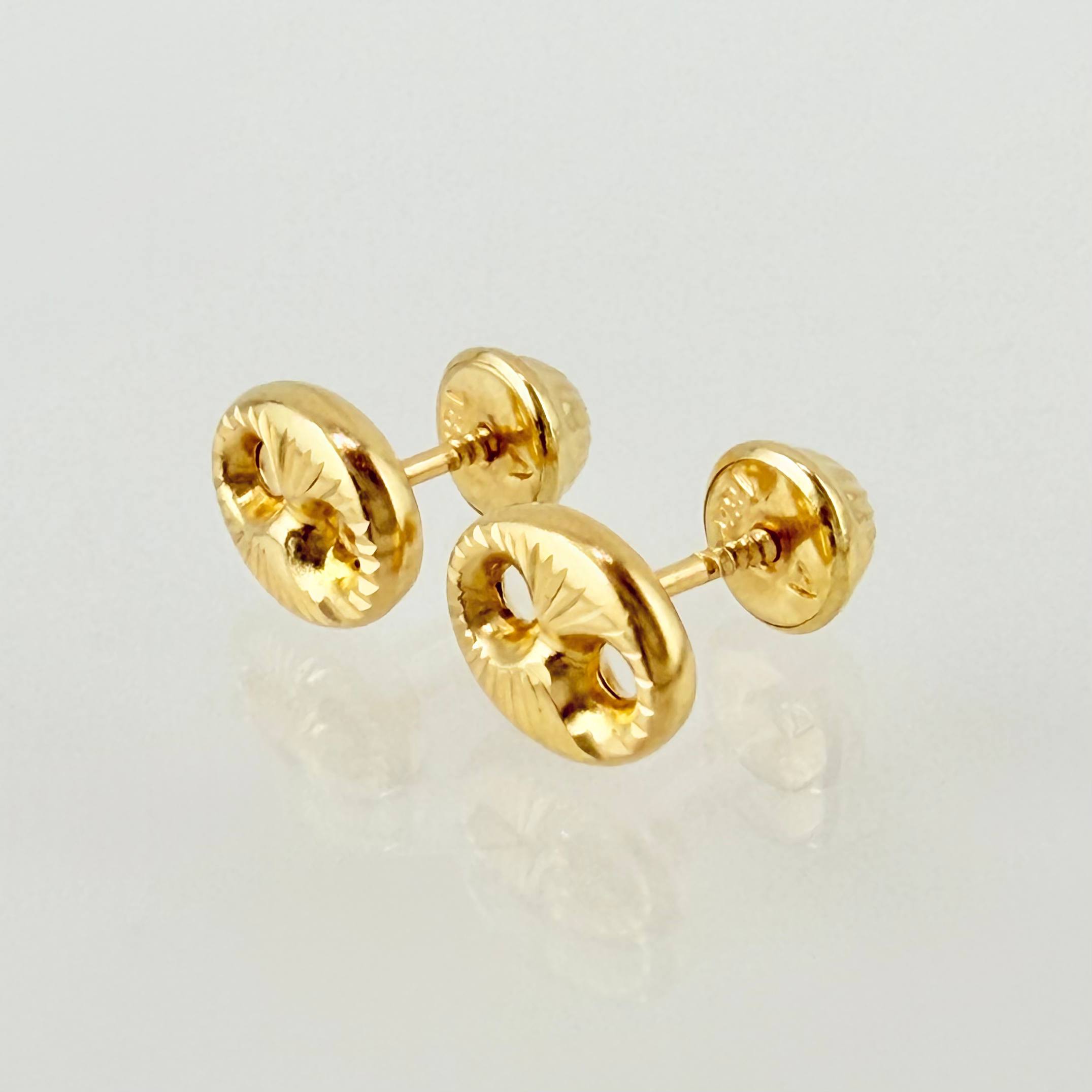 Topos GC Diamantado 0.75gr / 8mm Oro Amarillo 18K