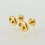 Topos GC Diamantado 0.75gr / 8mm Oro Amarillo 18K