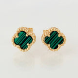 Topos Trebol Verde 1.95gr / 7.3mm Oro Amarillo Nac.Esp. 18K ©