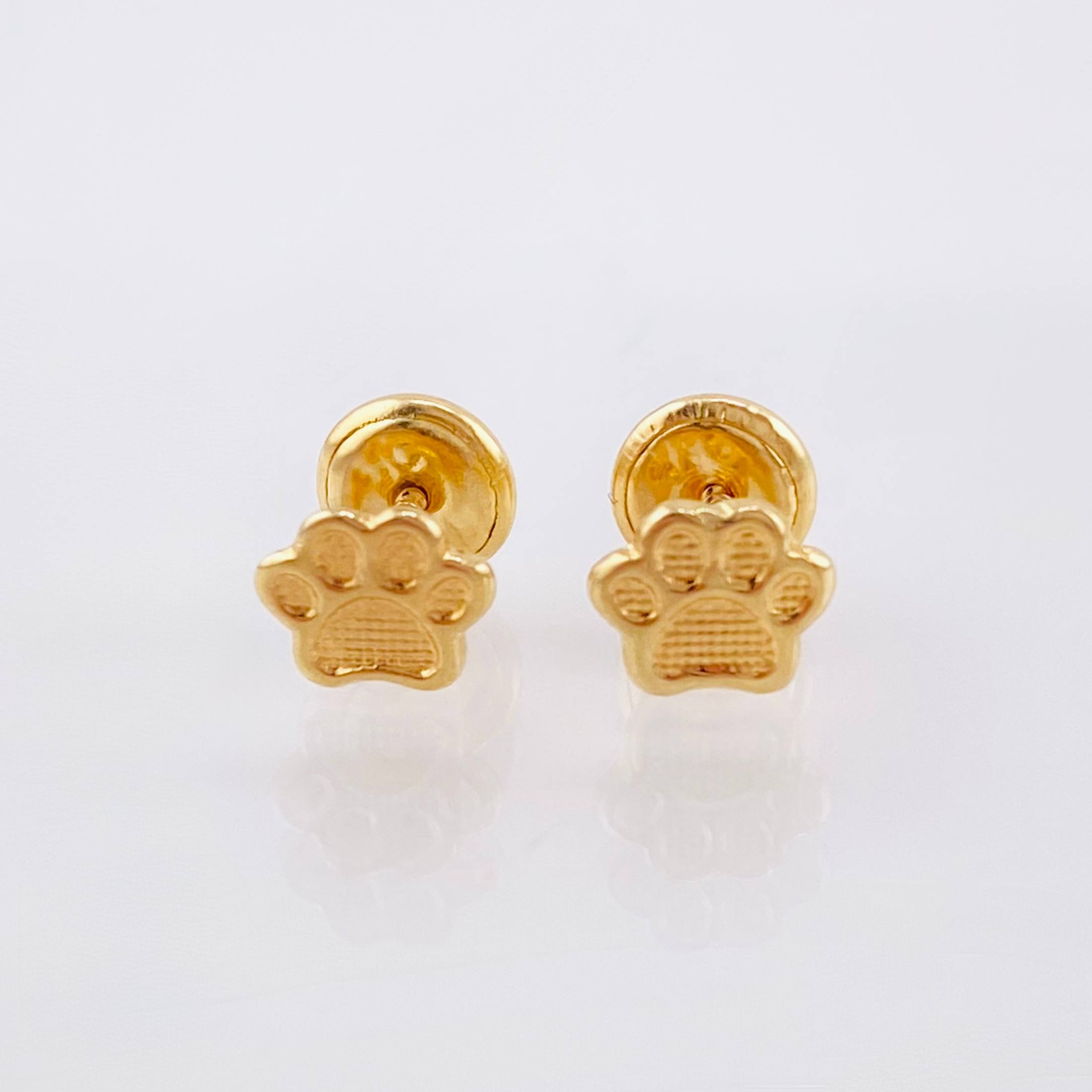 Topos Huella 0.6gr / 5mm Oro Amarillo 18K