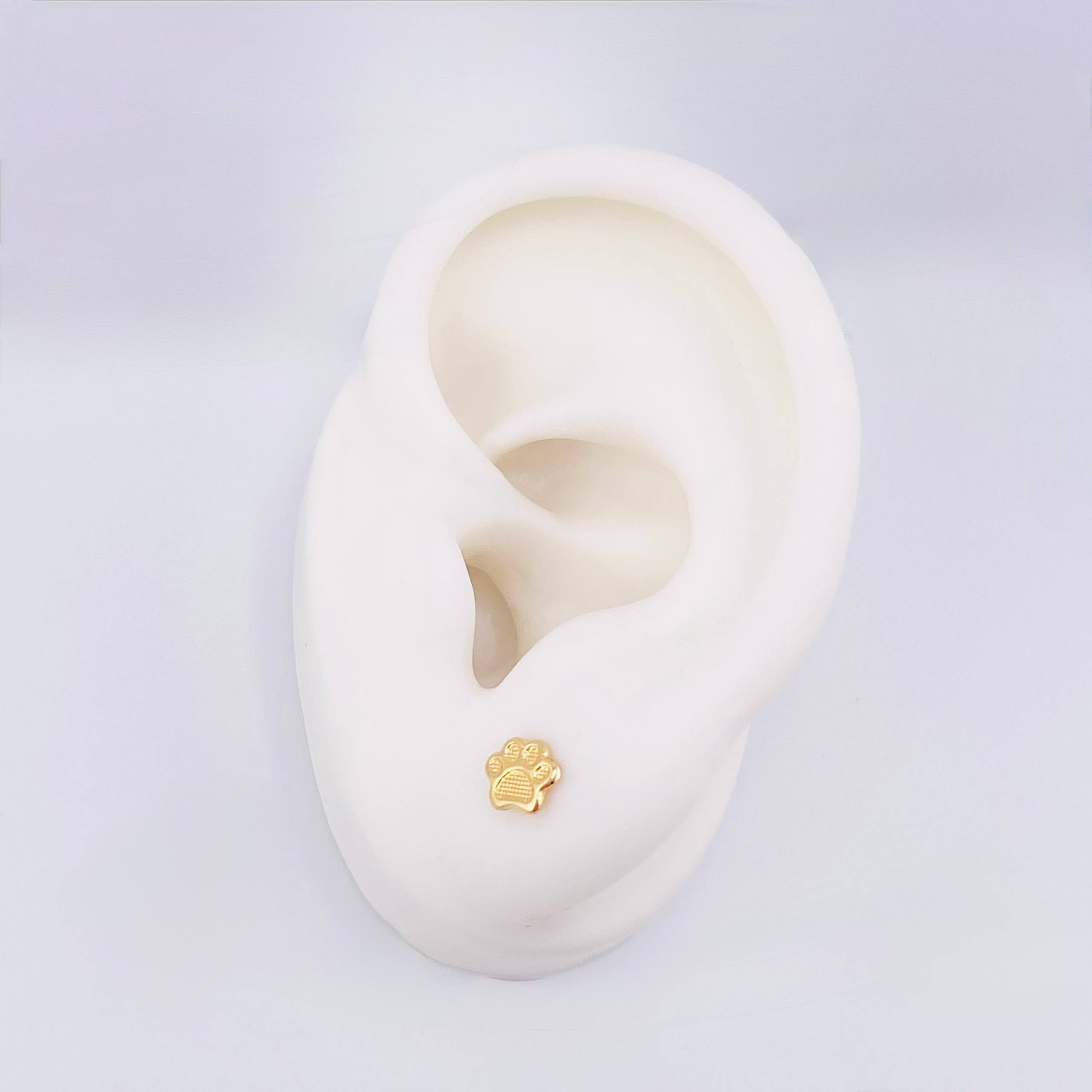 Topos Huella 0.6gr / 5mm Oro Amarillo 18K