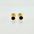 Bezel Stud Earrings 0.6gr / 4mm Yellow Gold 18K