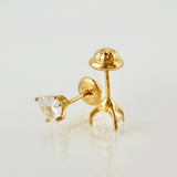 Topos Corazón 1.05gr / 5.1mm Oro Amarillo 18K ©