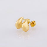 Stud Earrings Drop 0.85 g / in / 10.2 mm Yellow Gold 18K