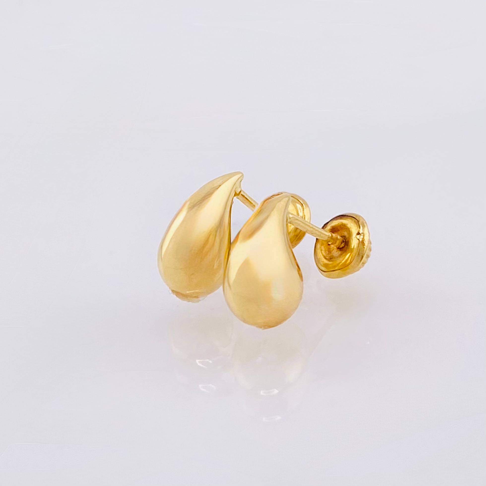 Stud Earrings Drop 0.85 g / in / 10.2 mm Yellow Gold 18K