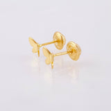 Topos Mariposa 0.7gr / 5mm Oro Amarillo 18K