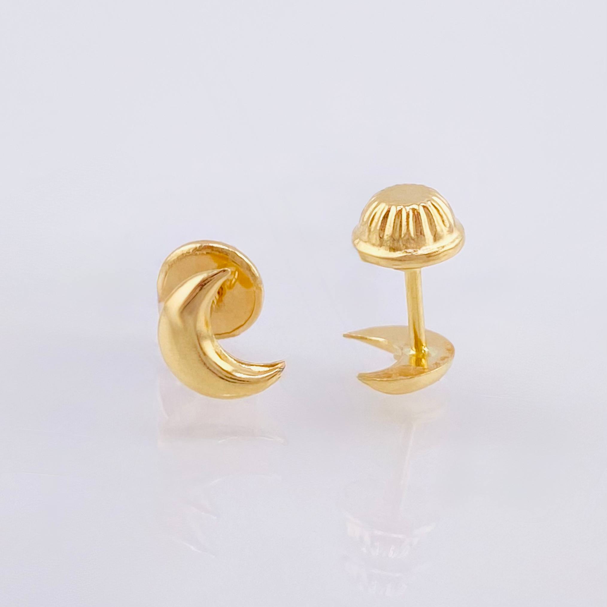 Topos Luna Menguante 0.45g / in / 6.55mm Oro Amarillo 18K