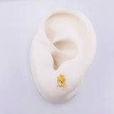 Topos Pulpo 1.05gr / 8mm Oro Amarillo 18K