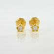 Topos Estrella Brillante 0.65gr / 4mm Oro Amarillo 18K