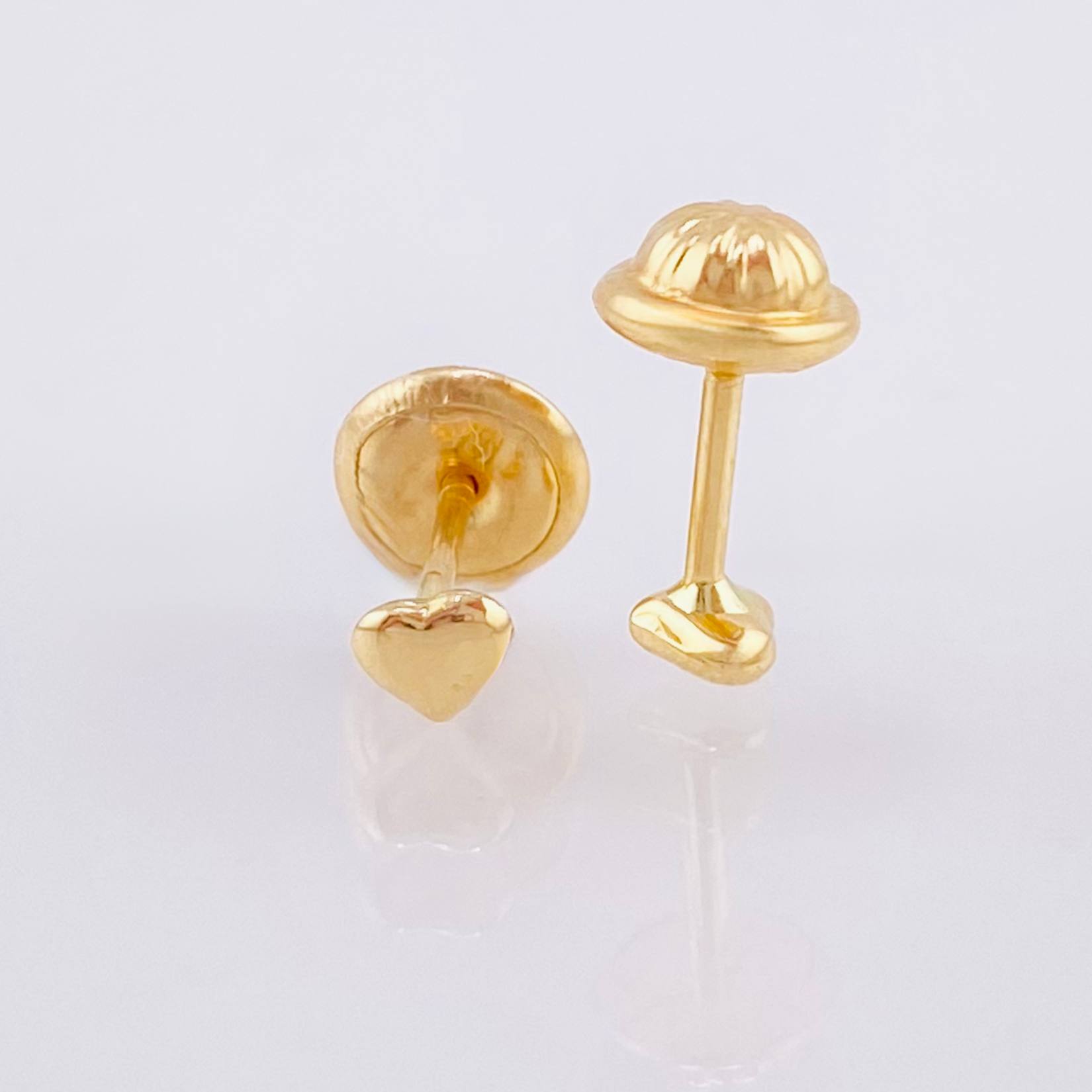 Topos Corazón 0.45gr / 3mm Oro Amarillo 18K