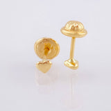 Topos Corazón 0.45gr / 3mm Oro Amarillo 18K
