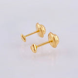 Topos Corazón 0.45gr / 3mm Oro Amarillo 18K