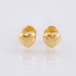 Stud Earrings Heart 0.65gr / 6.1mm 18K Yellow Gold ©