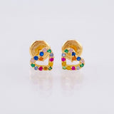 Topos Silueta Corazón 0.85gr / 5.5mm Oro Amarillo 18K ©