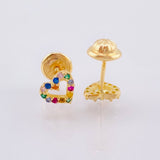Topos Silueta Corazón 0.85gr / 5.5mm Oro Amarillo 18K ©