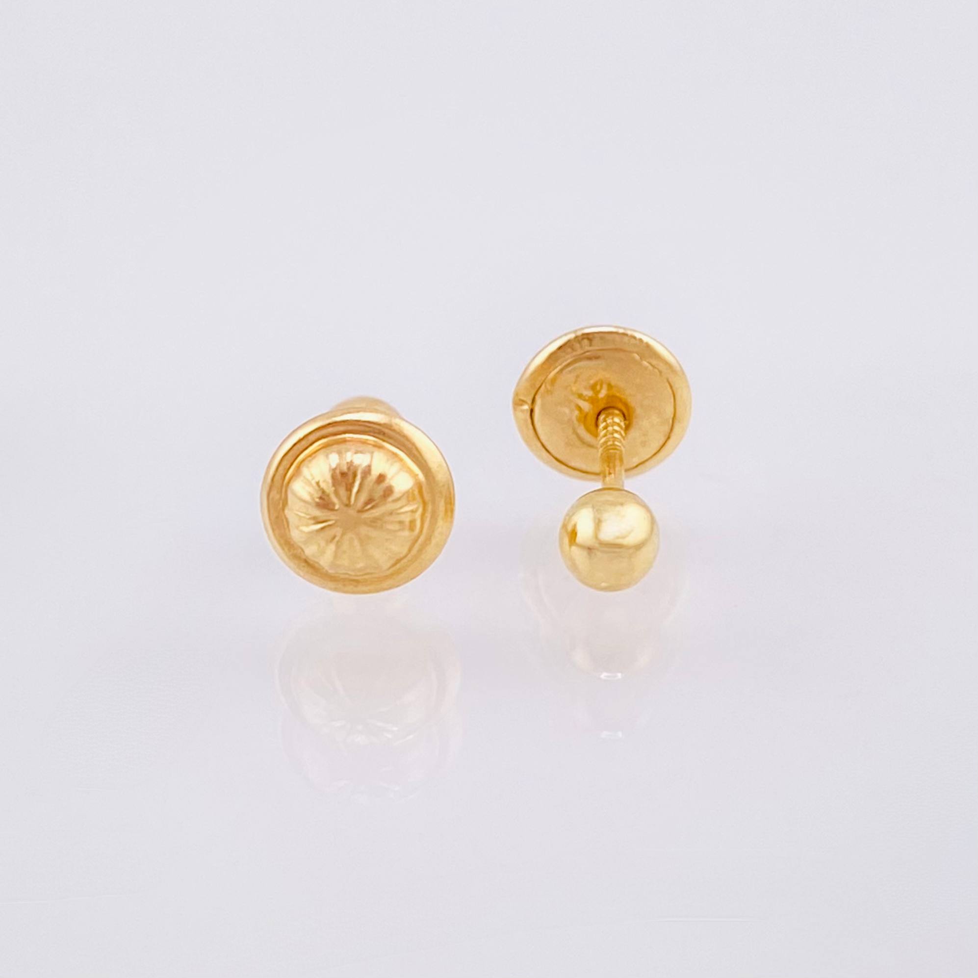 Topos Bola Lisa 0.45gr / 3mm Oro Amarillo 18K