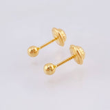 Topos Bola Lisa 0.45gr / 3mm Oro Amarillo 18K