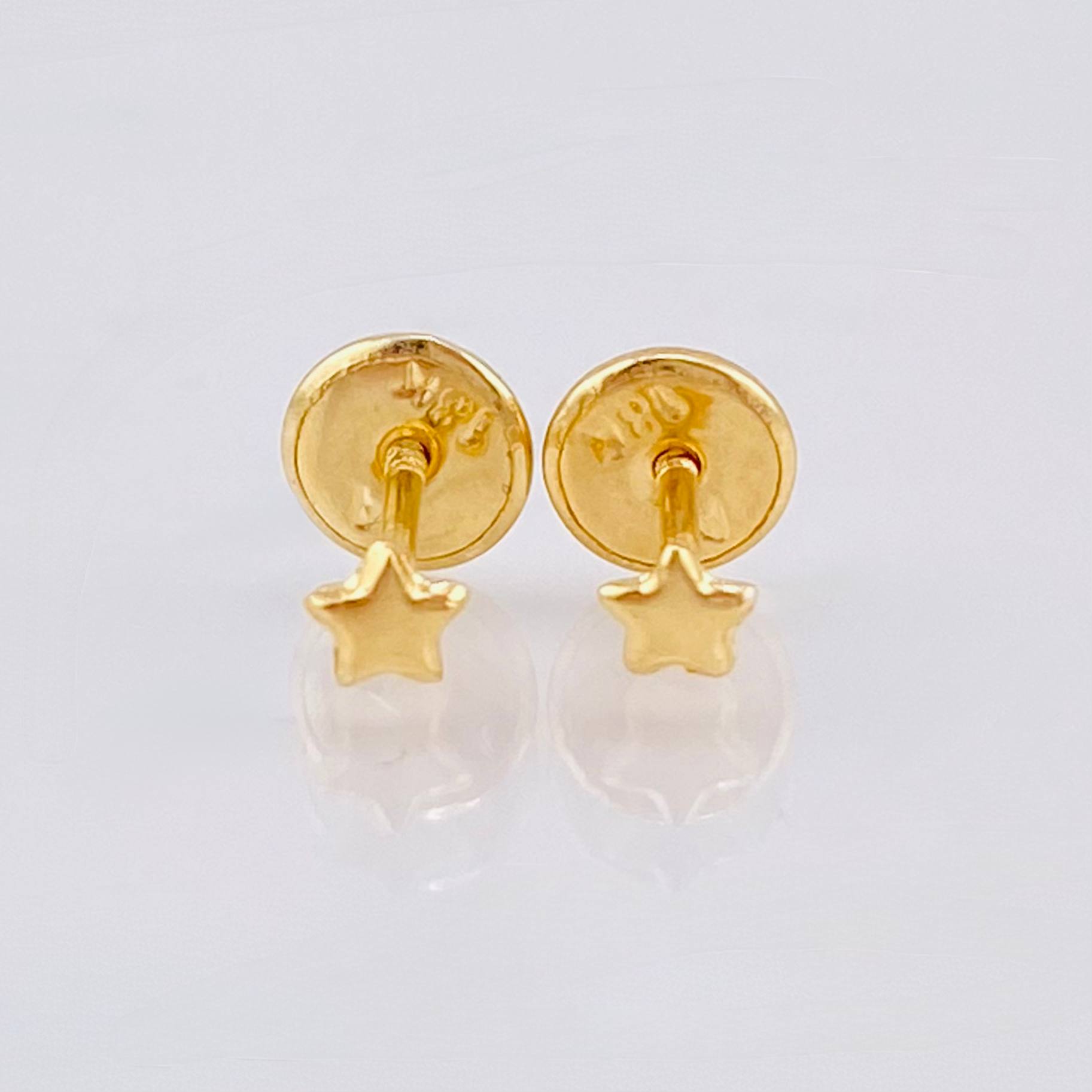 Topos Estrella 0.4gr / 3.3mm Oro Amarillo 18K