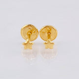 Stud Earrings Star 0.4gr / 3.2mm Yellow Gold 18K