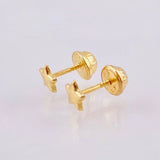 Topos Estrella 0.35 g / in / 4 mm Oro Amarillo 18K