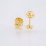 Topos Estrella 0.4 g / in / 4.1 mm Oro Amarillo 18K