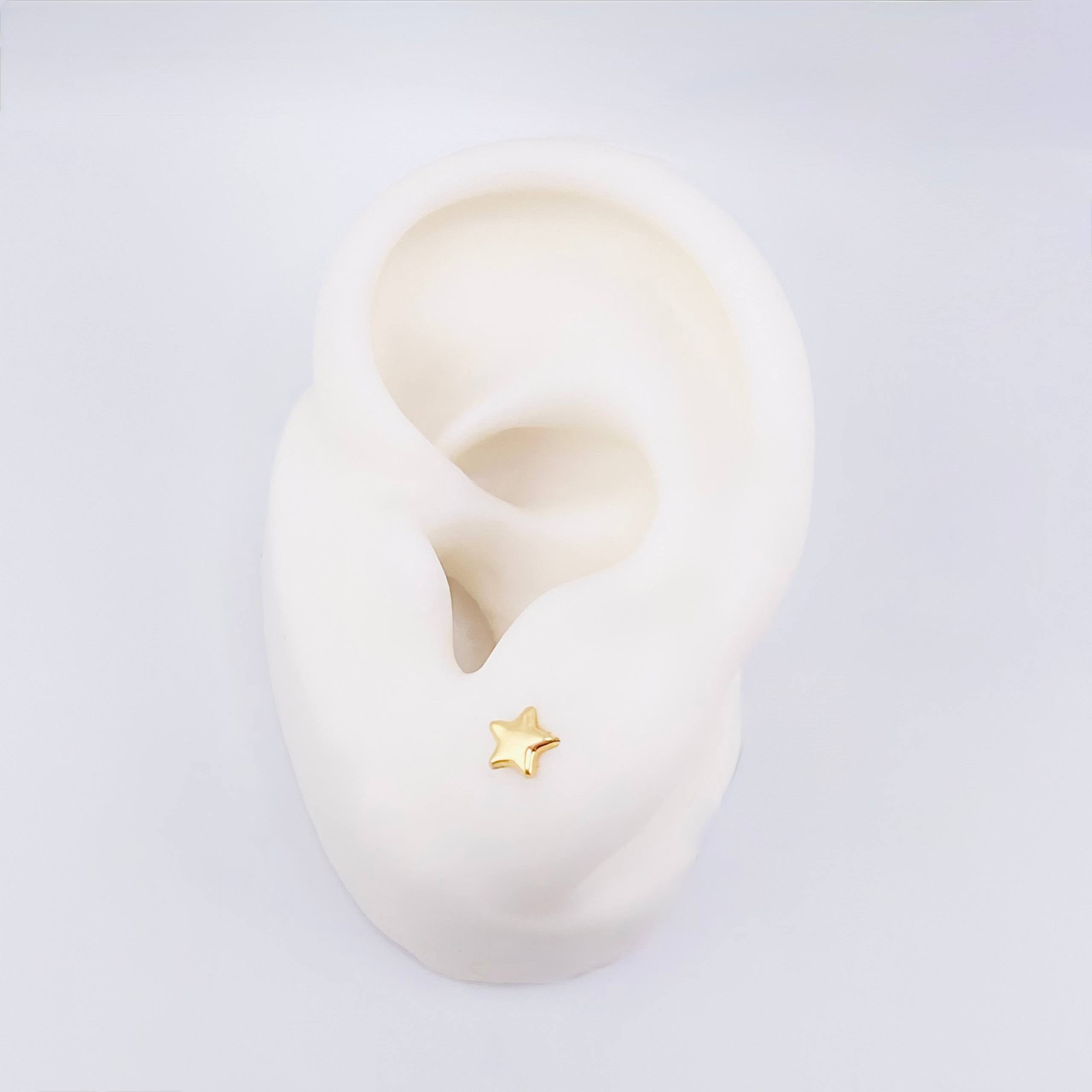 Topos Estrella 0.4 g / in / 4.1 mm Oro Amarillo 18K