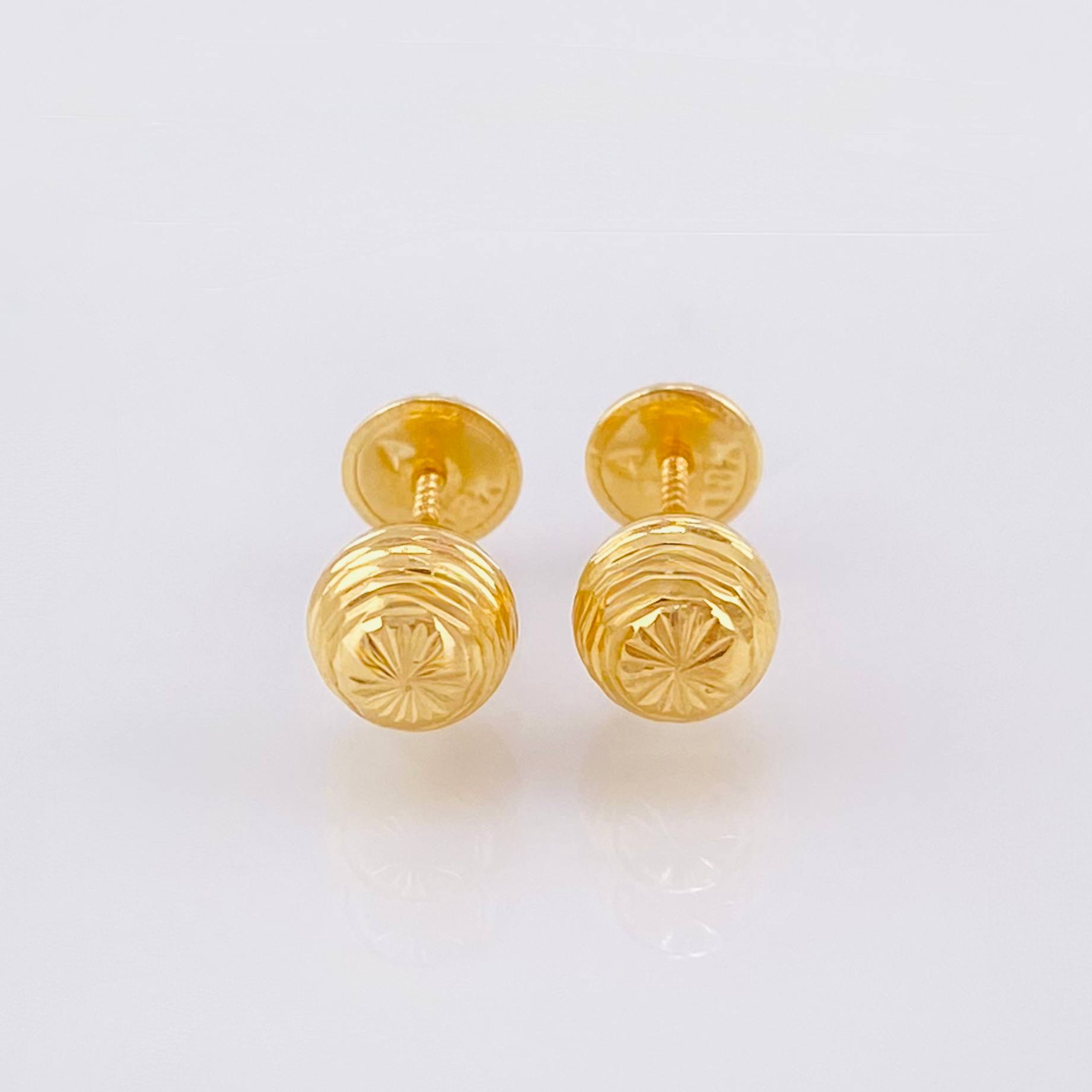 Topos Bola Diamantados 0.75gr / 6mm Oro Amarillo 18K