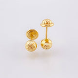Topos Bola Diamantados 0.6gr / 5mm Oro Amarillo 18K