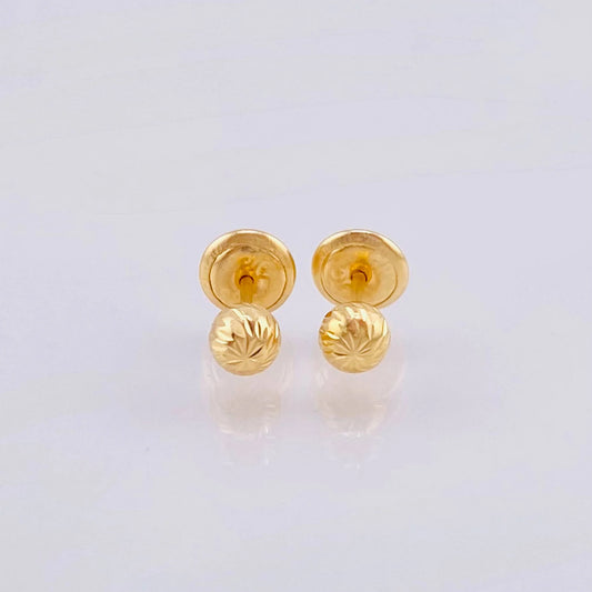 Topos Bola Diamantada 0.6 g / in / 4 mm Oro Amarillo 18K