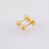 Topos Bola Diamantada 0.6 g / in / 4 mm Oro Amarillo 18K