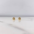 Stud Earrings 0.7gr / Diamonds 10pst 18K Yellow Gold (Jewel) &