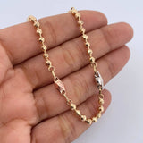 Bracelet Pyramid 7.45gr / 21cm / 3mm Diamond Three Golds 18K $