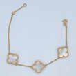 Pulso Trebol 6.2gr / 17cm-19.5cm / Oro 18K &