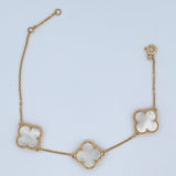 Pulso Trebol 6.2gr / 17cm-19.5cm / Oro 18K &