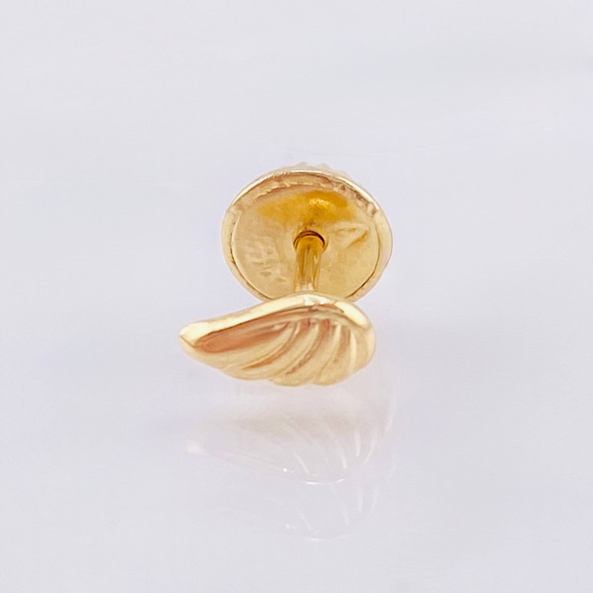 Piercing Ala Unica 0.25gr / 6mm Oro Amarillo Nac.Esp. 18K