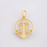 Dije Ancla Timon 2.15gr / 1 in / Oro Amarillo 18K