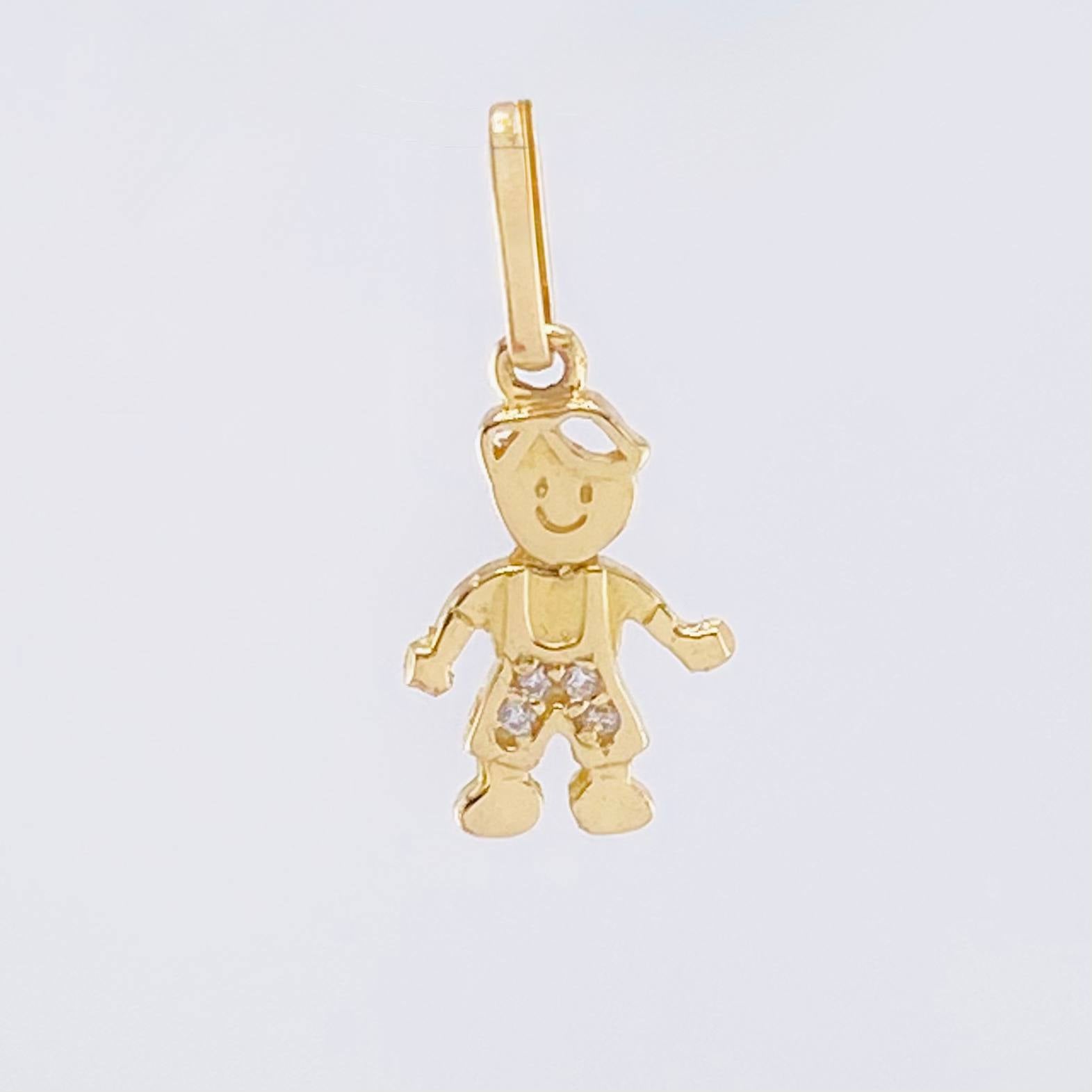 Dije Niño 0.85gr / 3/4 in / Oro Amarillo 18K