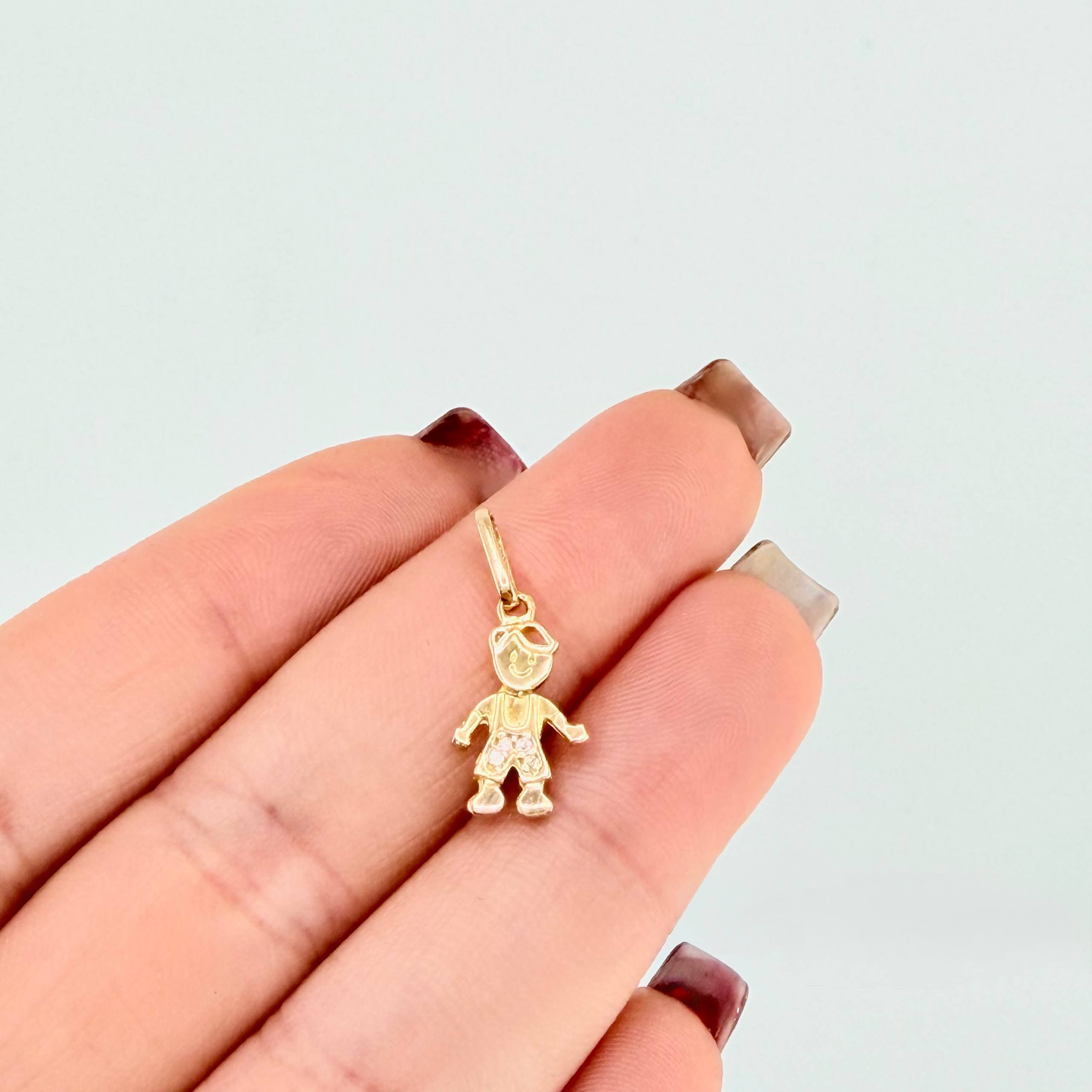 Dije Niño 0.85gr / 3/4 in / Oro Amarillo 18K