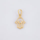 Dije Mano Hamsa 0.95gr / 3/4 in / Oro Amarillo 18K