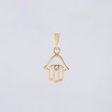Dije Mano Hamsa 0.95gr / 3/4 in / Oro Amarillo 18K