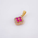 Dije Trebol Doble 1.5gr / 3/4 in / Oro Amarillo 18K