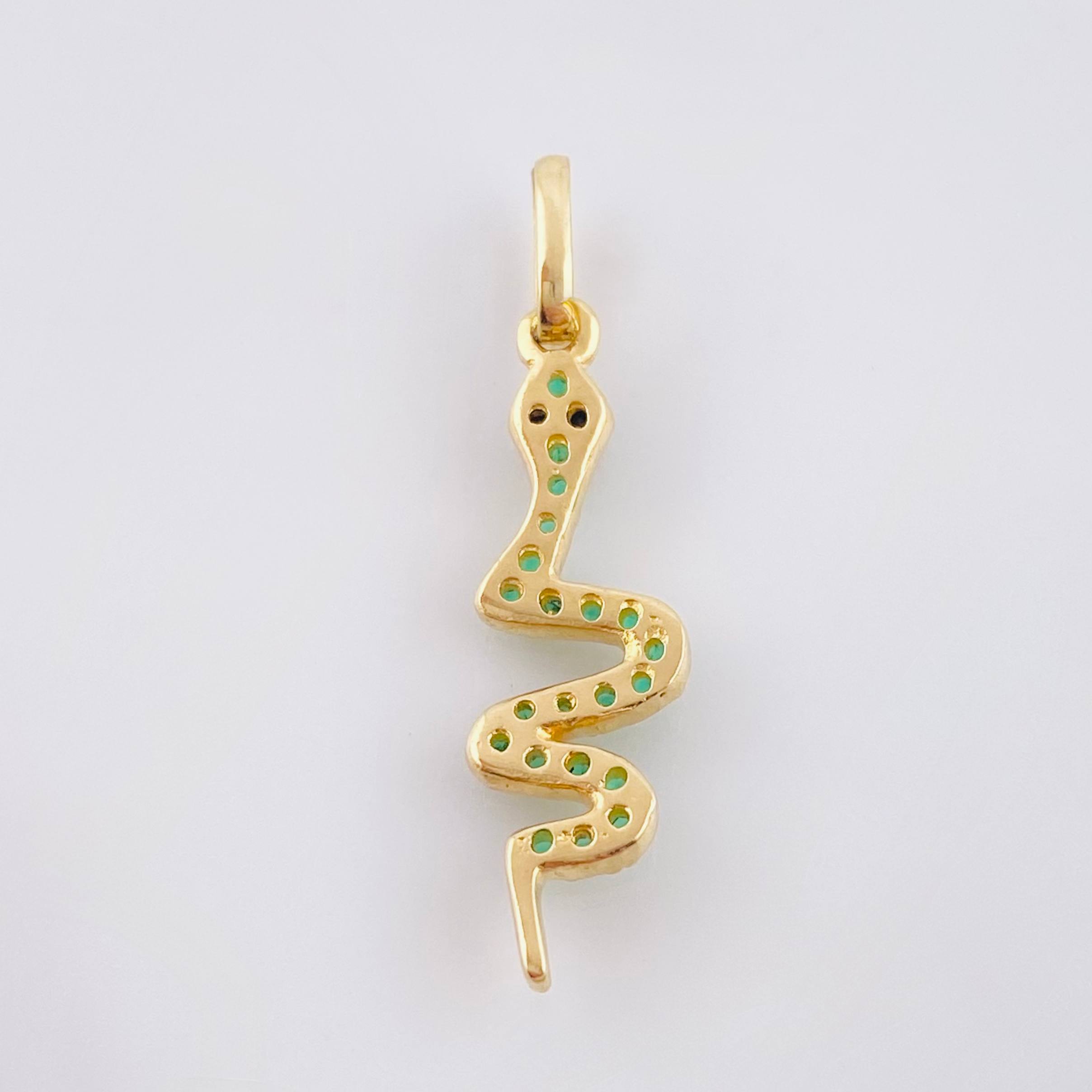 Dije serpiente 1.15gr / 1 in / Oro Amarillo 18K ©