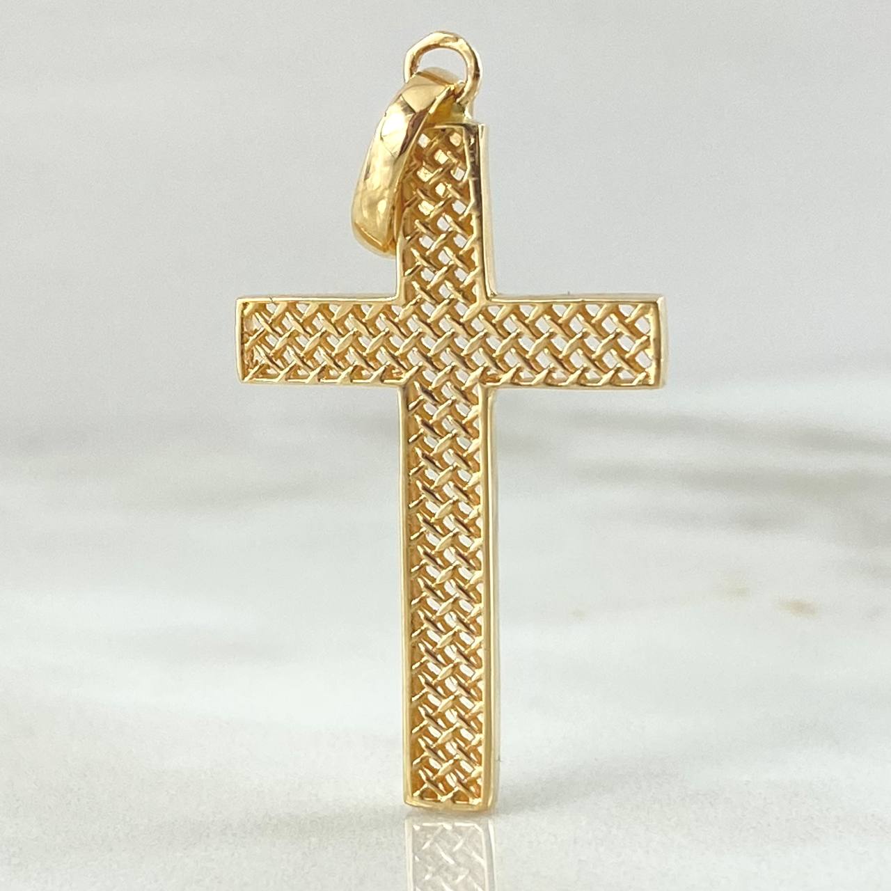 Cross Mesh Pendant 4.55gr / 4.9cm / 18K Gold