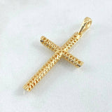 Pendant Cross Mesh 2.05gr / 1.6in / 18K Gold ©