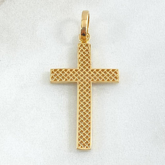 Dije Cruz Malla 2.55 g / 1 3/4 in Oro Amarillo 18K