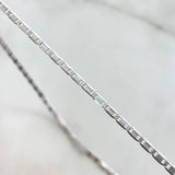 Cadena Plana 3.65gr / 50cm / 1.7mm Oro Blanco +3 18K *