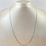 Cadena Plana 3.65gr / 50cm / 1.7mm Oro Blanco +3 18K *