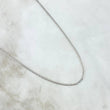 Flat Mariner Chain 1.85gr / 50cm / 1.4mm White Gold +3 18K